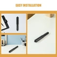thumbnail image 3 of IBASETOY Toilet Paper Holder Replacement Rod Black PP Stainless Steel Easy Install Spring Loaded 5Pcs, 3 of 8
