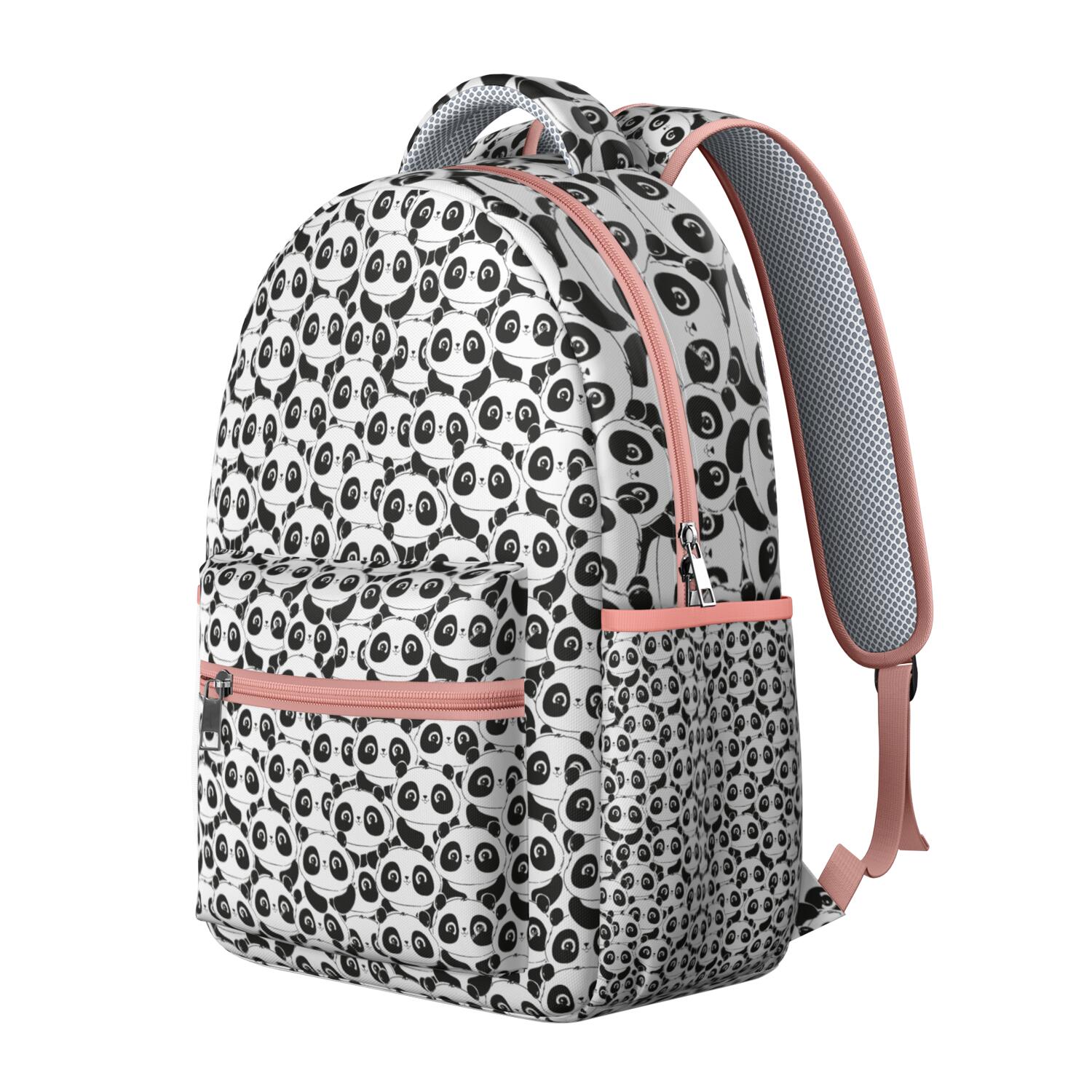 Panda Backpack with Secret Pocket - Discreet Hidden Compartment for Valuables, Cut-Resistant Fabric, Theft Proof Design Panda Themed Gift