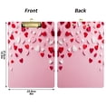thumbnail image 2 of Acrylic Writing Board Gold 12.5*9 Inch Clipboards Transparent Acrylic Material Suitable For Office Classroom Teachers Fashion Bloggers Stationery Enthusiasts Love Pattern, 2 of 9
