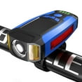 thumbnail image 1 of USB Rechargeable LED Headlight, 130dB Horn, 999Lumen Beam, Durable Plastic Body, For Cycling, Hiking, Emergency Safety, Reflective Strips, Wide Beam Coverage, Multi-Mode Lighting, USB Fast Akmoler, 1 of 9