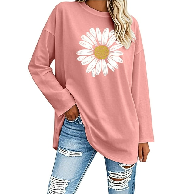 REDARER Mode Décontractée T-Shirt à Manches Courtes Imprimé Graphique pour Femmes Doux Confortable à Porter Quotidiennement avec Design Unique Idéal pour Plusieurs Occasions