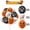 15PCS, variant on 12-30pcs 12 In Latex Balloons 3 Styles Bloody Hand and Skull Scary Expression Balloons for Halloween Party Decoration Supplies