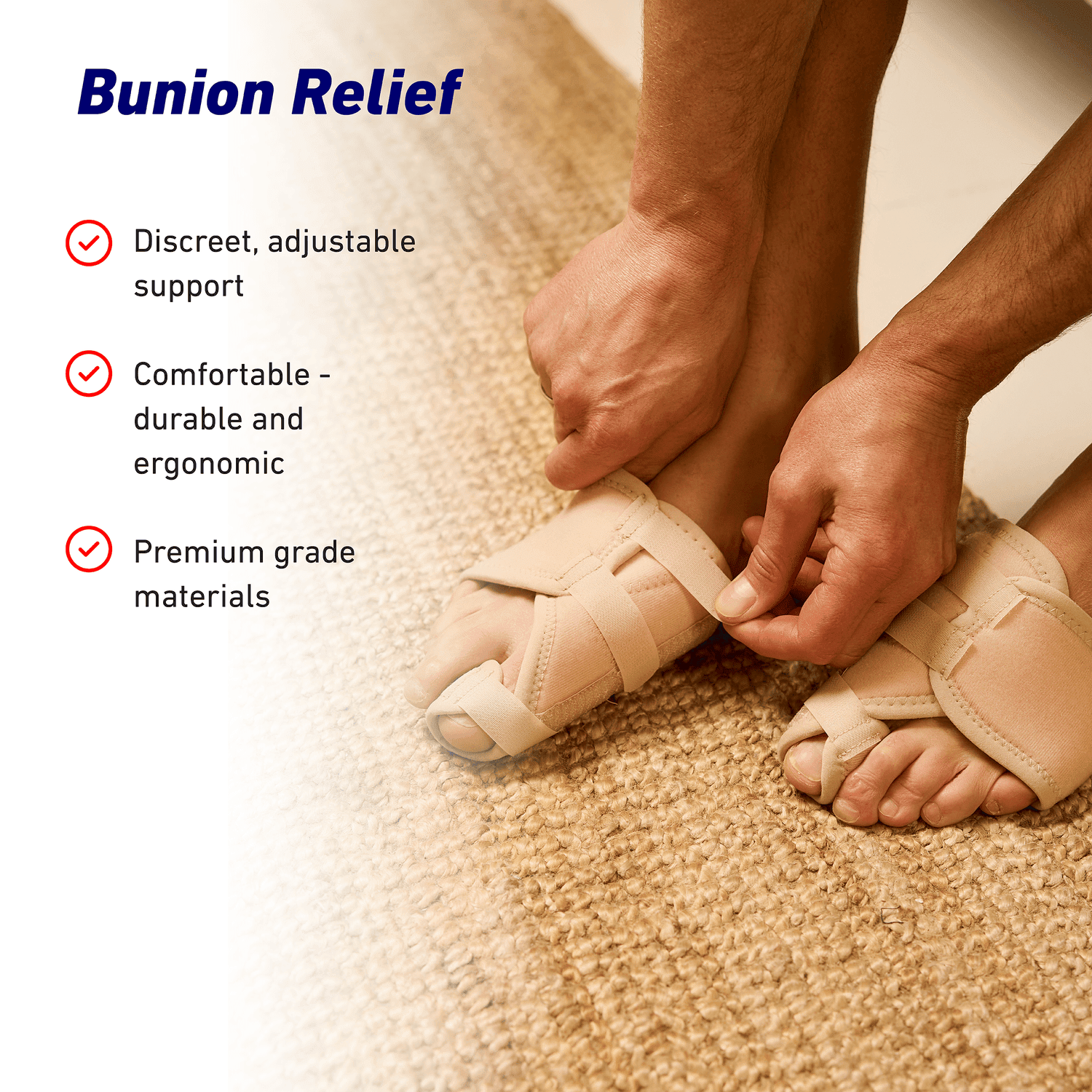 (2 pack) Neo G Bunion - Hallux Valgus Soft Support 2CT Left and Right FSA/HSA Eligible