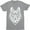 Athletic Heather, variant on Spirit Animal Wolf - King Of The Forest Men's T-Shirt