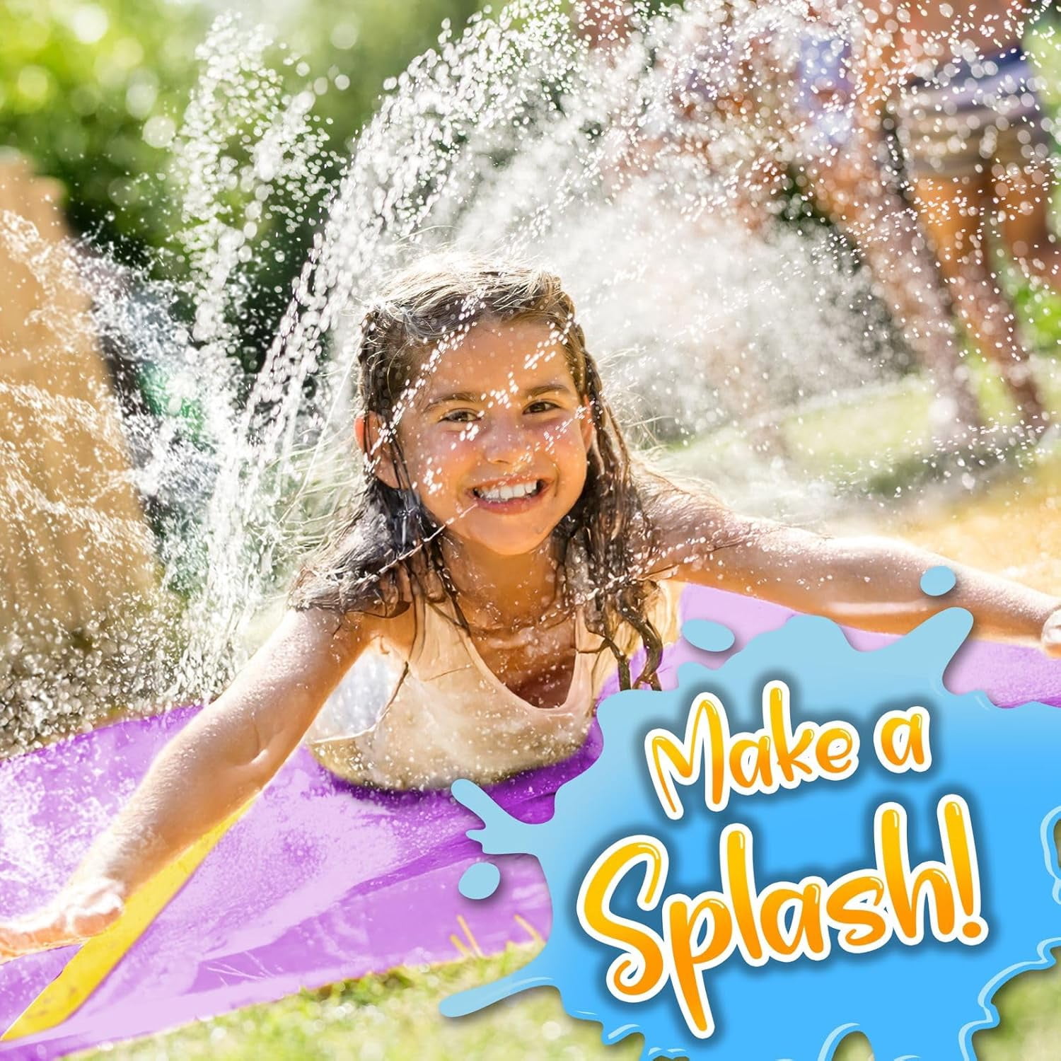 stargo 18 x 5 ft - Slip and Slide, Water Slides for Kid - Backyard waterslide for Kids, Outdoor Fun Summer Water Toys, Water Activities for Kids and Adults for Backyard Fun, Ages 4-8, 5, 6, 7, 8-12 +