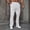 White, variant on WIZUTIZ Men's Solid Casual Pants with Designs Elastic Waistband Jogger Sweatpants Textured Athletic Workout Golf Pants