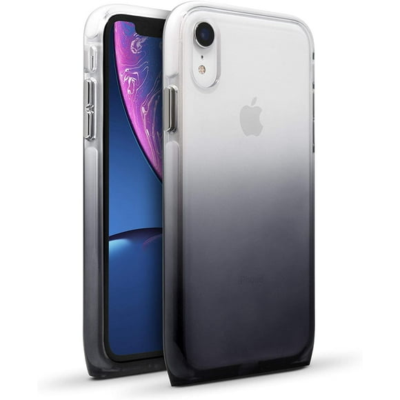 BodyGuardz - Étui Harmony pour Apple iPhone Xr (Clair/noir), Protection contre les Impacts Extrêmes et les Rayures pour iPhone Xr
