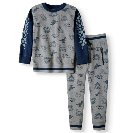 - Fleece Dinosaur Outfit, 2-Piece Set (Little Boys & Big Boys)