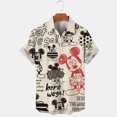 thumbnail image 1 of New Anime Mickey Mouse Donald Duck Men's T-Shirt 3D Printing Summer Disney Casual Simple High Quality Shirt Hawaiian T-Shirt TopXL Gao Jinjia LED, 1 of 2
