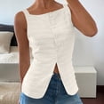 thumbnail image 3 of Neewe Womens Loose Fit Casual Flowy Tank Tops Trendy Sleeveless Summer Tops Clothes Spring Outfits 2026-White 2XL, 3 of 6