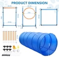 thumbnail image 5 of Dog Agility Training Equipment Set, Multi-Functional Dog Agility Obstacle Course Backyard Starter Kit with Tunnel, Weave Poles, Adjustable Hurdle, Jump Ring, Pause Box, Toys, and Carrying Bag, 5 of 7