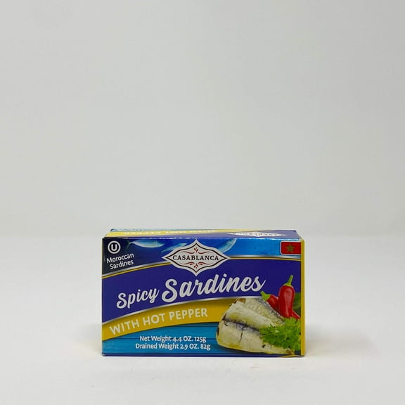 Casablanca Moroccan spice sardines with hot peppers