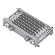 Off-Road Transmission Oil radiator, Silver Aluminum Engine Oil Cooler for 50cc-250cc Motorcycles & ATVs