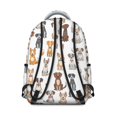 thumbnail image 3 of Mixed Breed Dogs White Pattern Backpack for School, Cute School Bag with Adjustable Shoulder Straps and Padded Back, 15.3"x11"x7.1", 3 of 5