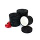 thumbnail image 1 of [USA-SALES] Cajas de regalo redondas de terciopelo de calidad premium para flores y arreglos de regalo de lujo, juego de 3 piezas (negro), 1 of 1