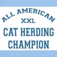 thumbnail image 3 of CafePress - AA Cat Herding Champion Ash Grey T Shirt - Light T-Shirt - CP, 3 of 4