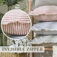 thumbnail image 5 of SUSIELADY Boho Throw Pillow Covers 18x18 Inch Set of 2, Decorative Striped Cushion Covers with Fringe, Farmhouse Cotton Pillow Covers for Couch Sofa Bed Living Room Decor, Gray, 5 of 7