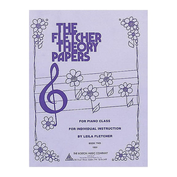 Boston Music Fletcher Theory Papers (Book 2) Music Sales America Series Softcover Written by Leila Fletcher