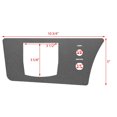 thumbnail image 4 of Cobalt Boat Blank Dash Panel 502238SG | Dark Gray Aluminum, 4 of 4