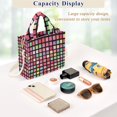 thumbnail image 5 of FORMRS Womens Corduroy Tote Bag Crossbody Shoulder Handbag with Pocket, Colorful Block Pattern, 5 of 7