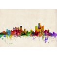 thumbnail image 2 of Art.com Detroit Michigan Skyline Art Print by Michael Tompsett, 18" x 12", 2 of 4