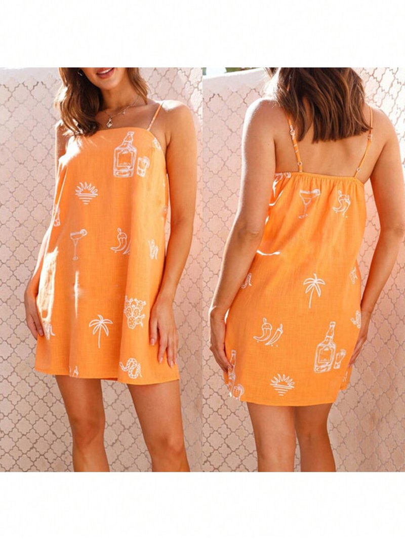 orange tank dress a line Evdexr Womens Linen Dress Sleeveless Maxi Dresses V Neck Summer 2026 Gauze Lazy Stylish Wedding Guest Sundress A Line Loose Baggy Beach Tank Dress Orange XL