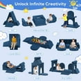 thumbnail image 5 of babyeap Kids Couch Sofa,11PCS Modular Sectional Sofa,Convertible Customizable Kids Play Couch,Floor Sofa Toddler Couch for Playroom Bedroom,Gift for Kids,Navy Blue, 5 of 7