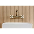 thumbnail image 4 of Kingston Brass KS7253PX English Country Double-Handle 2-Hole Wall Mount Bathroom Faucet in Antique Brass, 4 of 8