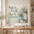 thumbnail image 5 of Distressed Light Blue With Teal Weathered Aged Texture, Inspirational Illustration for Quote Lovers, Typography Decor, Mother's Day Gift, Tapestry Wall Hanging for Bedroom and Dorm, 5 of 7