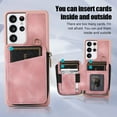 thumbnail image 2 of ELEHOLD for Samsung Galaxy S22 Plus,Luxury Zipper Wallet Case with Card Slots Zipper Pocket Kickstand Function Wriststrap Crossbody Shoulder Strap Shockproof Purse Case,pink, 2 of 7
