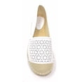 thumbnail image 4 of Women's Forever Young Faux Leather Embossed Woven Weaved Tip Espadrille, 4 of 6