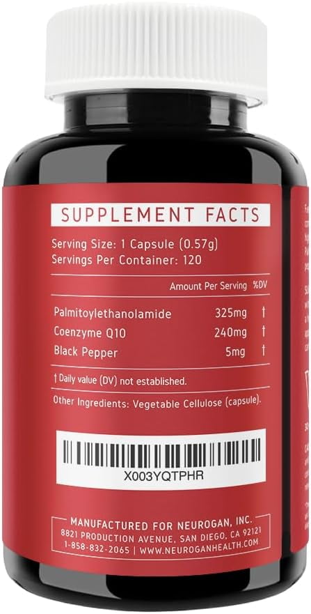Advanced CoQ10 Formula - 240mg Coenzyme Q10 with Black Pepper & Palmitoylethanolamide (Pea) - 68,400mg Total, 120 Capsules - for Heart & Cellular Vitality - Made in USA