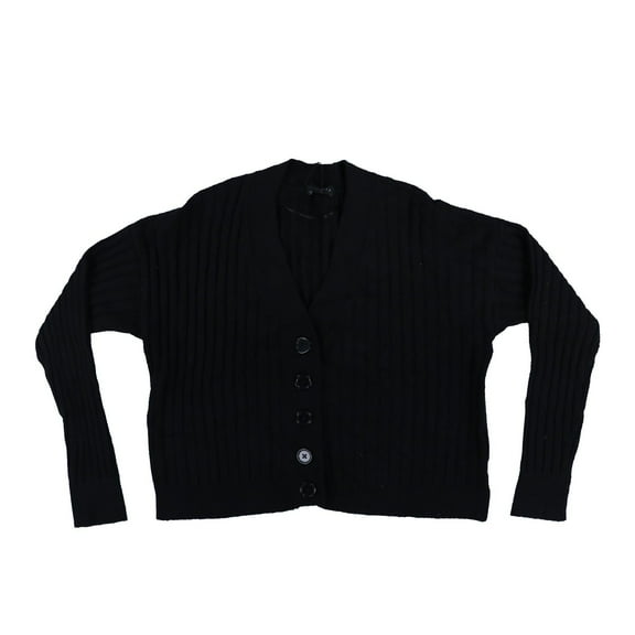 Sanctuary Women's Cropped Knit Cardigan Sweater Black XS New