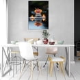 thumbnail image 3 of Mudket Framed Canvas Wall Art, White Orchid Candles Zen Stones Wall Decor, Elegant Calming Spa Floral Waterproof Art Prints for Bathroom Bedroom Living Room Home Decor - 12"L x 8"W, 3 of 9