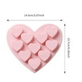 thumbnail image 4 of Heart Chocolate Molds, 10-Cavity Heart Chocolate Mold,&nbsp;Silicone Heart Shape Molds for Soap Candy Cake Baking Valentines Gift Silicone Molds for Wedding Valentine’s Day Making Candy Ice Cube Soap, 4 of 4