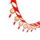 thumbnail image 5 of Ounissouiy Guirnalda Gewe Yeeli Fu, farolillos colgantes, juegos de decoración de Año Nuevo chino, decoración de Festival de Primavera, Kits de decoración para fiestas No.04, 5 of 5