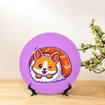 thumbnail image 6 of Kdxio Corgi In Sushi Roll Bone China Decorative Plate Ceramic Decorative Plate for Home Office Wall Stand Decorative Plates for Home Bedroom-10in, 6 of 6