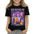thumbnail image 2 of Moonsky Camisetas pop Hunt-ers de manga corta, jersey con estampado HUNTR/X, camisetas de verano, camisetas casuales holgadas para niñas, ropa gráfica,Rojo,100, 2 of 4