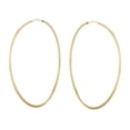 thumbnail image 2 of Bling Jewelry Womens Timeless Minimalist Hoop Huggie Earrings Gold Plated 2-3mm Various Sizes, 2 of 4