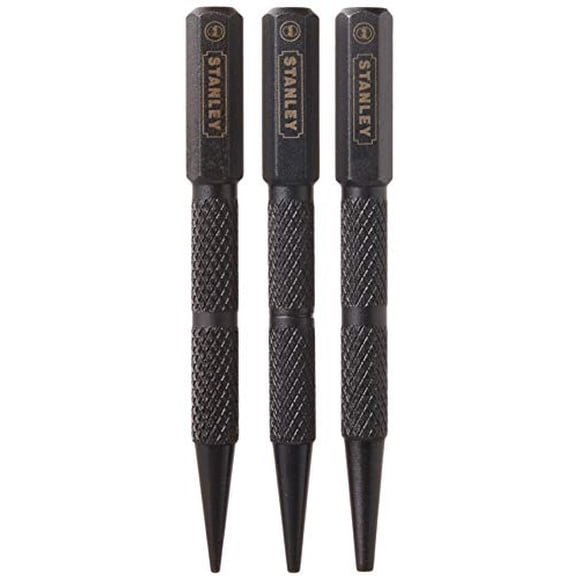 Fijador de uñas STANLEY, acero, 3 piezas