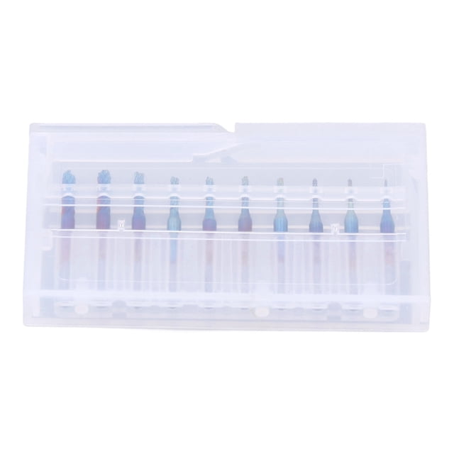 10 Uds. Fresa PCB CNC fresa de extremo brocas rotativas vástago de 1/8 pulgadas chapado en azul 0,8-3.175mm