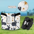 thumbnail image 6 of Haosy Black White Rabbits and Stars Golf Mallet Putter Cover Strong Magnetic Leather Golf Club Headcover Closure, 6 of 7