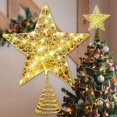thumbnail image 1 of Adorno para árbol de Navidad con luz LED, adorno para árbol de Navidad, adorno para árbol de Navidad, adorno para árbol de Navidad con forma de estrella, adorno para árbol de Navidad,, 1 of 4