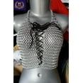 thumbnail image 6 of Handmade Girls Women Metal aluminium Wire Ring Chainmail Bra Halter Best Aluminum Metal Chainmail Top Hot Costume Ladies Top  (38 Inches), 6 of 6