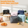 thumbnail image 2 of Primegos Insulated Lunch Bag for Adults Lightweight Nylon Waterproof Lunch Box with Removable Adjustable Strap Reusable Thermal Bento Bag for Work Picnics Camping, 2 of 8