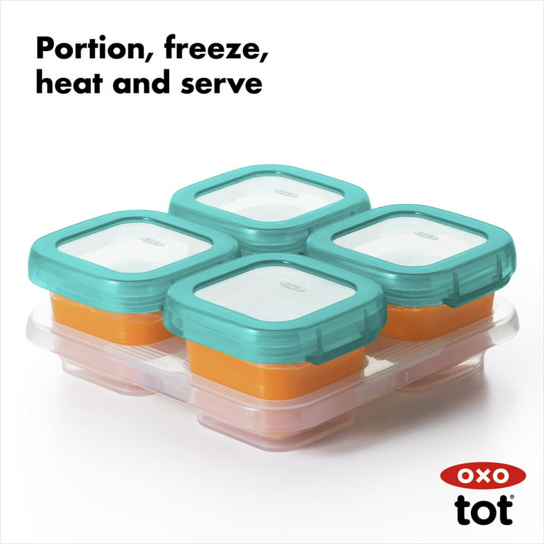 Oxo Tot Baby Blocks Freezer Storage Containers (4 Oz) – Bebeang Baby
