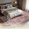 thumbnail image 6 of GLN Rugs Babylon - Indoor, Machine Washable Area Rug 6'x9' Turkish Terra Home Carpet, 6 of 7