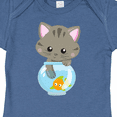 thumbnail image 4 of Inktastic Cute Cat, Little Cat, Kitty, Kitten, Fish Bowl Girls Baby Bodysuit, 4 of 5