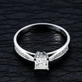 thumbnail image 5 of Vintage Moissanite Wedding Ring 1.75 Carat Princess Cut Moissanite with 18k Gold Plating, 5 of 5