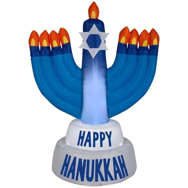 Menorá inflable de Hanukkah Gemmy Industries Christmas